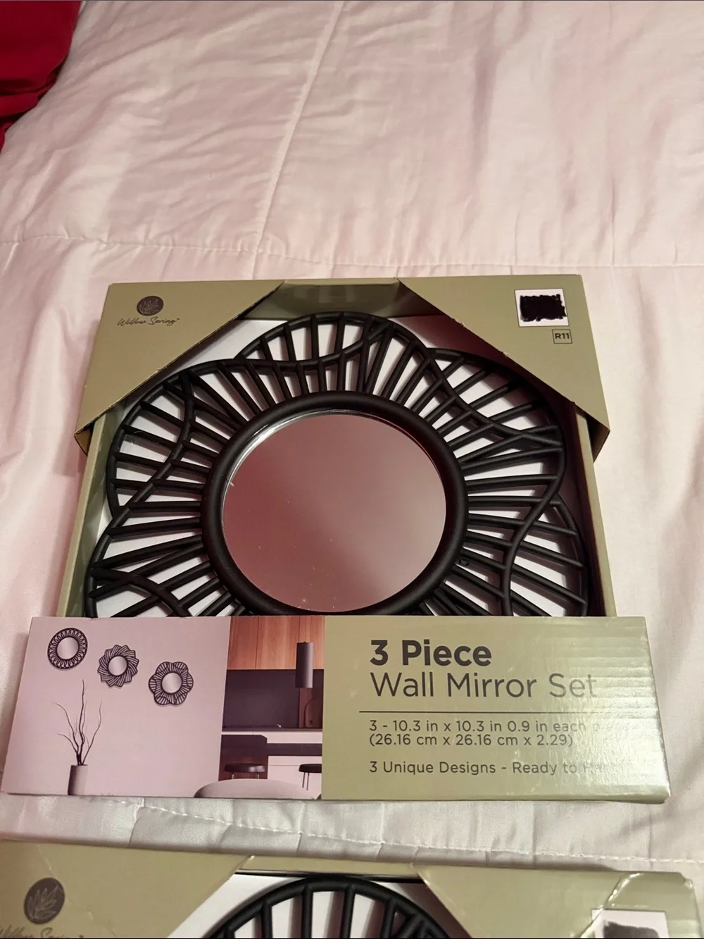 TWO Sets of 3-Piece Wall Mirror Set *NEW*